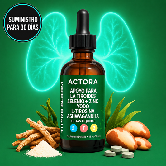 Gotas para el Apoyo de Tiroides: Más Energía, Menos Caída de Pelo y Metabolismo Activo
